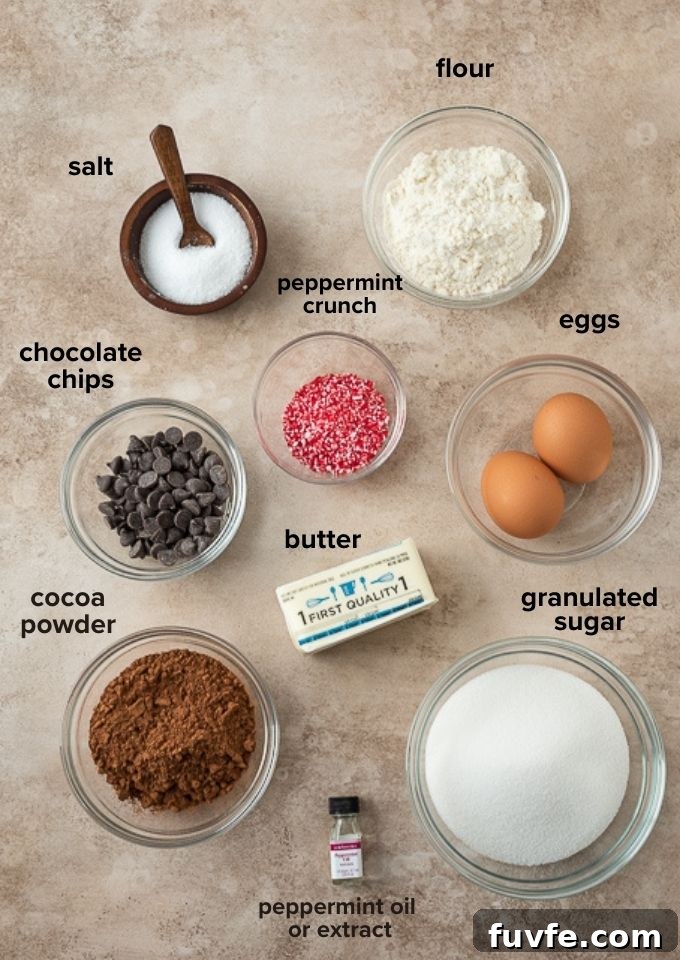 Fudgy Peppermint Brownies Recipe 3 Peppermint brownie recipe ingredients