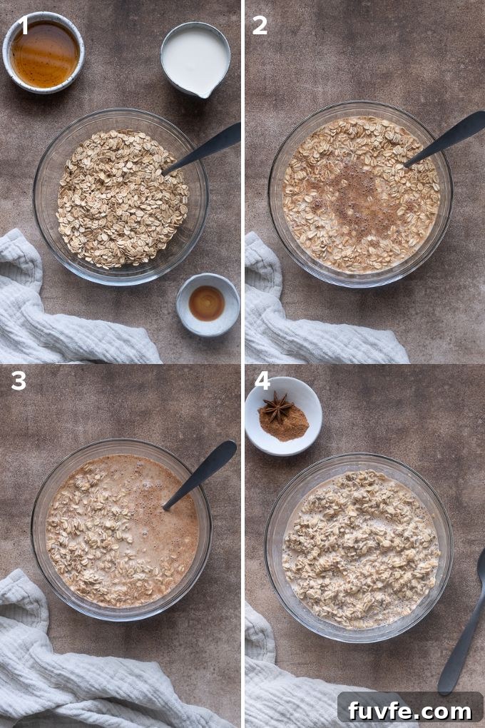 Creamy Spiced Chai Overnight Oats Recipe 4 How to make chai overnight oats with chia seeds.