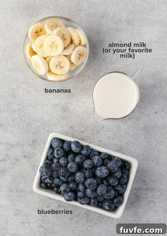 Creamy Blueberry Banana Smoothie Recipe 4 Blueberry smoothie recipe ingredients