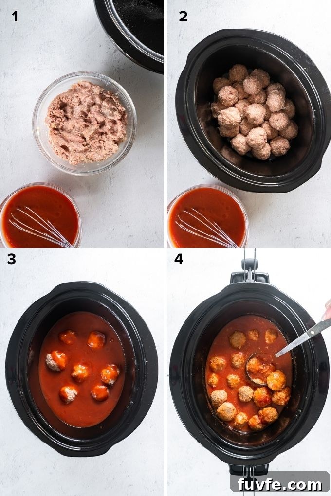 Slow Cooker BBQ Meatball Subs Recipe 6 How to make crockpot bbq meatballs