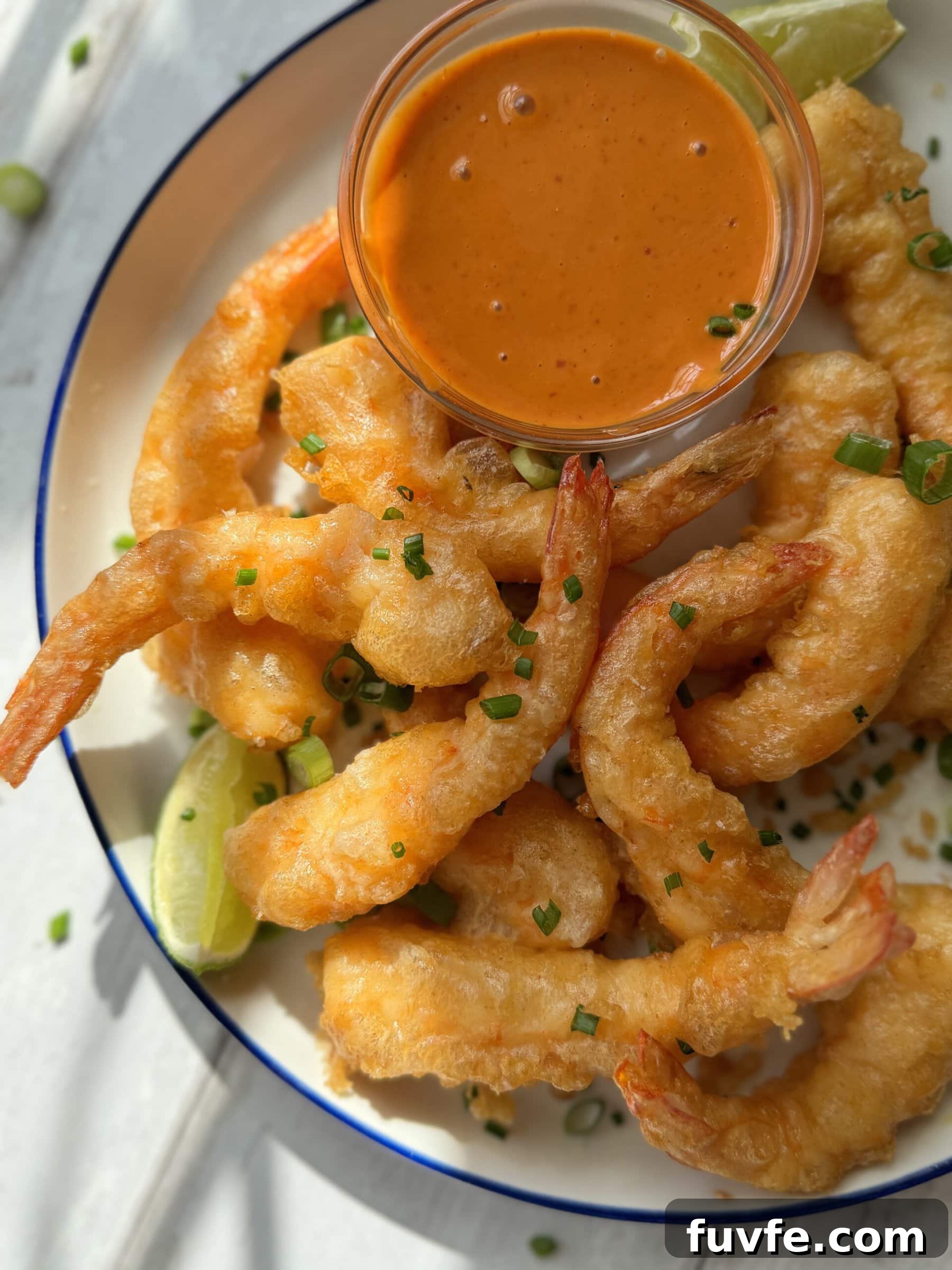 shrimp tempura on plate