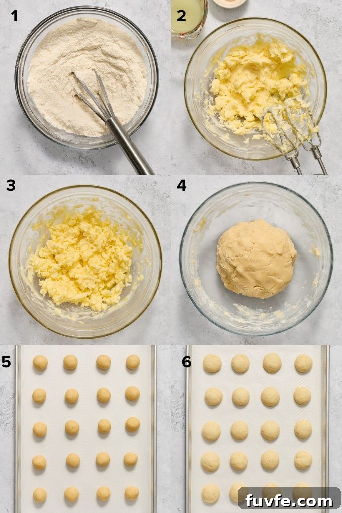 Meyer Lemon Kourabiedes Recipe: Greek Butter Cookies 5 How to make kourabiedes.